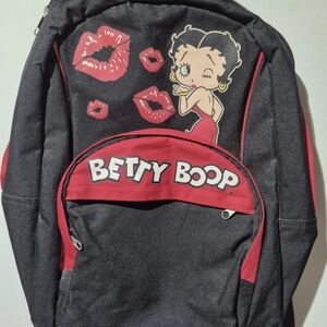 Betty Boop Black and Red Backpack